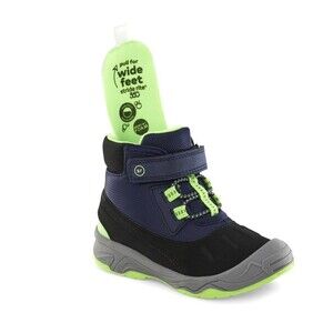 NWT New Stride Rite 360  Navy Black Green Boys Sneakers Shoes Boots sz 10 M UK 9